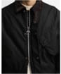 Men's Barbour International Brake Line Waxed Jacket - Black