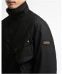 Men's Barbour International Brake Line Waxed Jacket - Black