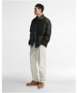 Men's Barbour International Brake Line Waxed Jacket - Fern