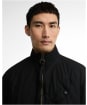 Men's Barbour International Club Blouson Washed Waxed Jacket - Black
