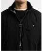 Men's Barbour International Club Blouson Washed Waxed Jacket - Black