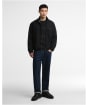 Men's Barbour International Club Blouson Washed Waxed Jacket - Black