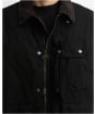 Men's Barbour International Winter Drifter Washed Waxed Jacket - Black