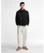 Men's Barbour International Winter Drifter Washed Waxed Jacket - Black