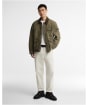Men's Barbour International Winter Drifter Washed Waxed Jacket - Olive Night