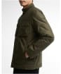 Men's Barbour International Winter Merton Waxed Jacket - Olive Night