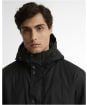 Men's Barbour International Everrett Waxed Jacket - Black