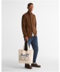 Barbour Script Tote Bag - Deep Blue