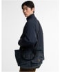 Barbour Field Waxed Carry All Tote Bag - Navy Tartan