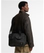 Barbour Field Waxed Laptop Crossbody Bag - Sage