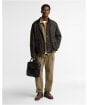 Barbour Field Waxed Laptop Crossbody Bag - Sage