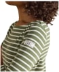  Women's Joules Striped Harbour Top - Khaki Marl