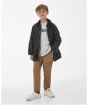  Boy's Barbour Classic Beaufort Waxed Jacket, 10-15yrs - New Olive
