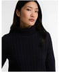 Women's Barbour Ambleside Cable Knitted Jumper - Navy