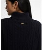 Women's Barbour Ambleside Cable Knitted Jumper - Navy