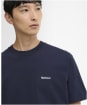  Men's Barbour Dalton Logo Oversized T-Shirt - Navy