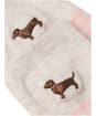 Women's Joules Everyday Sock - 2 Pack - Pink / Grey Dog
