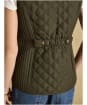 Women's Joules Minx Diamond Showerproof Quilt Gilet - Rosemary Green