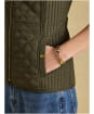Women's Joules Minx Diamond Showerproof Quilt Gilet - Rosemary Green