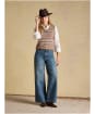 Women's Joules Fairisle V-Neck Tank Top - Tan Brown