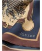 Women's Joules Windsor Silk Scarf - Navy / Neutral Equestrian