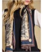 Women's Joules Windsor Silk Scarf - Navy / Neutral Equestrian