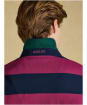 Men's Joules Woody Stripe Classic Fit Cotton Polo Shirt - Berry Pink