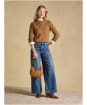 Women's Joules Classic Cable Knit Jumper - Camel