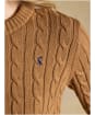 Women's Joules Classic Cable Knit Jumper - Camel
