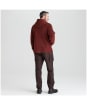 Men's Ridgeline Ballistic Long Sleeved Fleece Hoodie - Oxblood