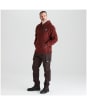 Men's Ridgeline Ballistic Long Sleeved Fleece Hoodie - Oxblood