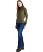  Women's Ridgeline Melford Roll Neck Knit - Khaki Green