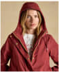 Women's Joules Portwell Waterproof Raincoat - Rust