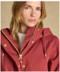 Women's Joules Portwell Waterproof Raincoat - Rust