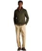 Men's Joules Alistair French Ribbed 1/4 Zip Sweatshirt - New Green