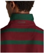 Men's Joules Woody Stripe Classic Fit Cotton Polo Shirt - Burgundy / Green