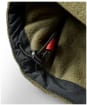 Men's Passenger Clothing Woodland Hooded 1/2 Zip Recycled Polartec® Fleece - Black / Khaki