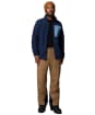  Men's Columbia Jasper Ridge™ Pebbled Full Zip Fleece - Collegiate Navy / Rainy Day