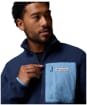  Men's Columbia Jasper Ridge™ Pebbled Full Zip Fleece - Collegiate Navy / Rainy Day