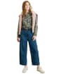 Women's Lily & Me Patsy Brushstroke Blooms Shirt  -Dark Olive