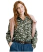 Women's Lily & Me Patsy Brushstroke Blooms Shirt  -Dark Olive