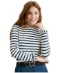 Women's Lily & Me Marnie Stripe Top - Navy / Ecru