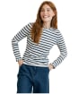 Women's Lily & Me Marnie Stripe Top - Navy / Ecru