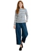 Women's Lily & Me Marnie Stripe Top - Navy / Ecru