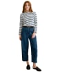 Women's Lily & Me Marnie Stripe Top - Navy / Ecru