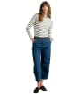 Women's Lily & Me Marnie Stripe Top - Olive / Ecru