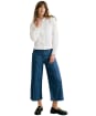 Women's Lily & Me Bracken Abstract Bloom Embroidered Shirt - White
