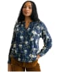 Women's Lily & Me River Botanical Study Blouse - Navy