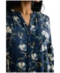 Women's Lily & Me River Botanical Study Blouse - Navy