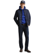  Men's GANT Classic Quilted Mid Jacket - Evening Blue